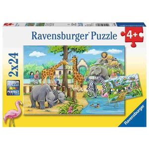 Ravensburger Puzzle Zoo 2x24kom