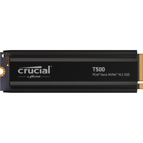 SSD Crucial T500 1TB PCIe Gen4 NVMe M.2 s hladnjakom slika 1