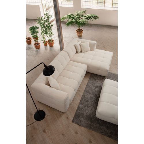 Cady 3 Seater Right - Bež Bež Ugao Sofa slika 2