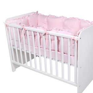 LORELLI ROUND UNI Ogradica za Krevetić za Bebu Pink za krevetić dim. 120 x 60 cm (Sastoji se od 4 dijela 60/35 x 2, 120/35 x 2)