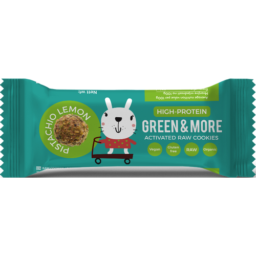 Green&More RAW aktivirani kolačići pistacio limun, snack bar slika 1