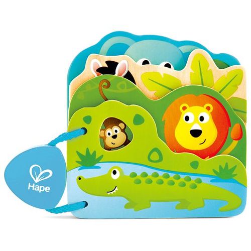 Hape Drvena edukativna knjiga Baby's Wild Animal Book E0047A  slika 1