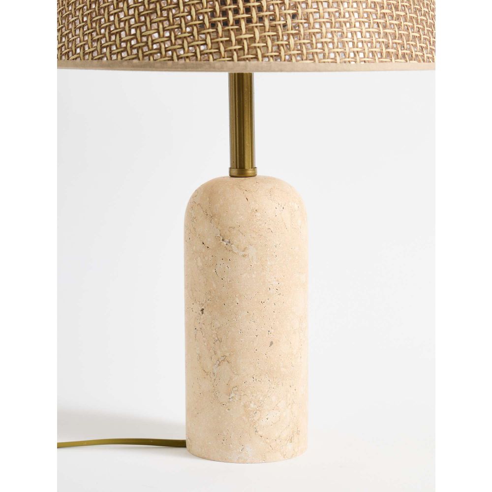 Lampa za Sto sa Hasir Sapkom - Travertin slika 4