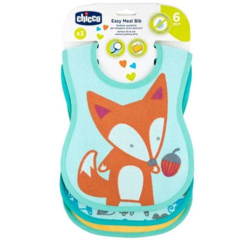 Chicco Siperak Easy Meal Bib 6m+, 3kom slika 1