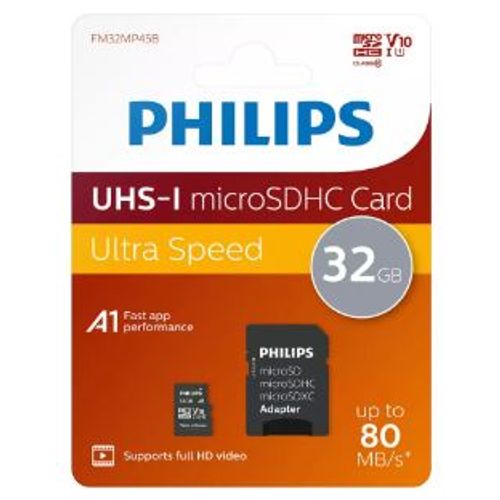 Philips Micro SDHC kartica 32GB Class 10 + SD adapter slika 2