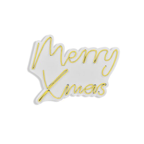 Wallity Ukrasna plastična LED rasvjeta, Merry Christmas - Yellow slika 6