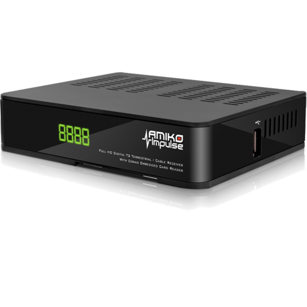 Amiko Prijemnik zemaljski, DVB-T2/C, FullHD, USB PVR, AV stream - Impulse T2/C slika 1