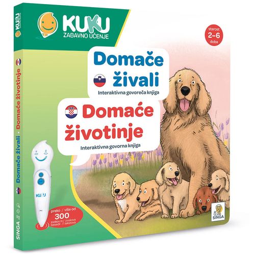 Interaktivna knjiga Kuku - Domaće životninje (bez olovke)  slika 2