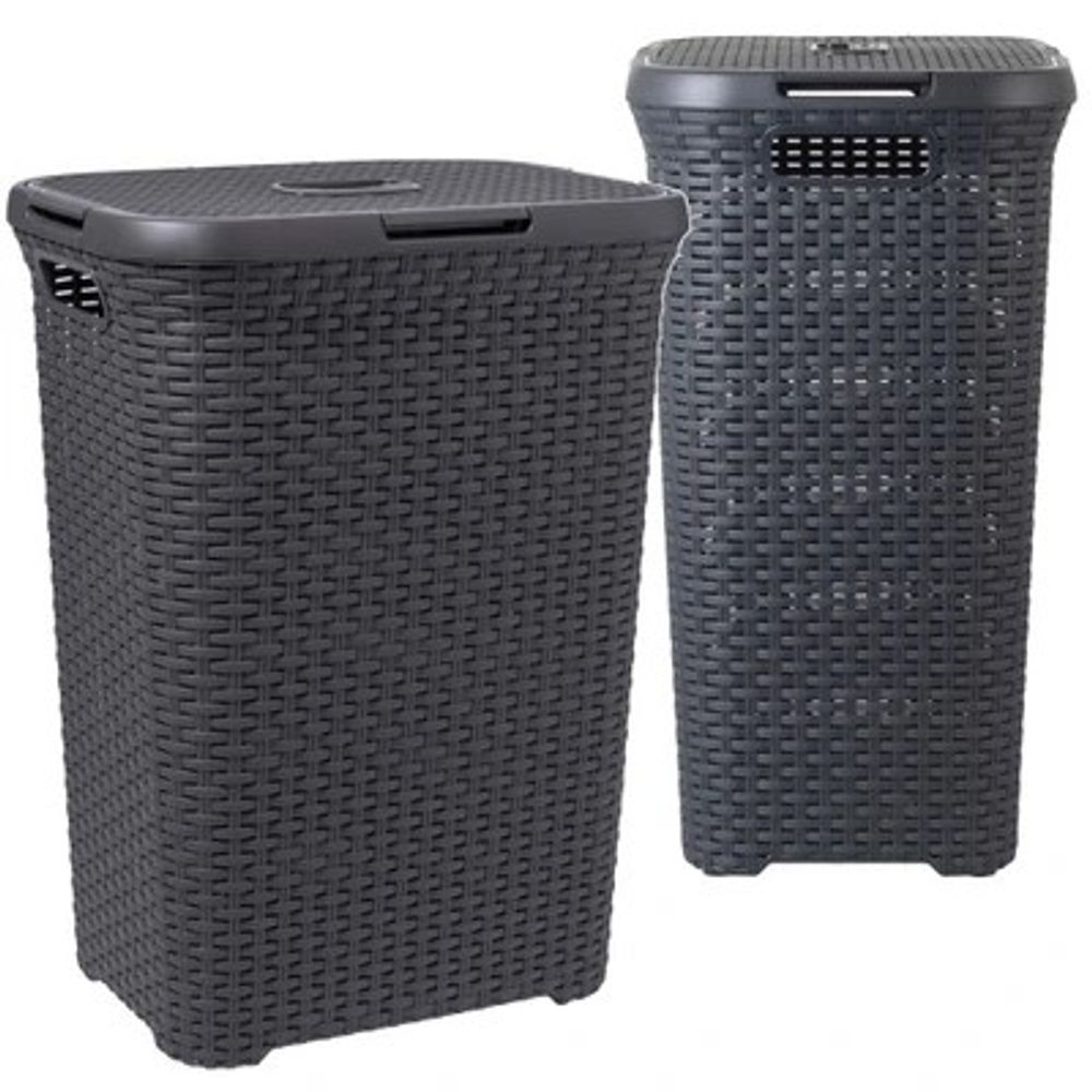 Style Korpa za veš 40L siva slika 2