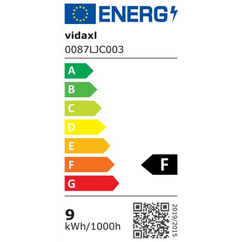 Vrtna LED svjetiljka 9 W crna ovalna slika 23