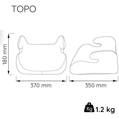 Nania autosjedalica Topo linea grey slika 4