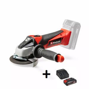 Einhell Akumulatorska ugaona brusilica TE-AG 18 Li - Solo + Baterija 4 Ah 18V i punjač