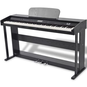 Digitalni klavir s pedalama crnom melaminskom pločom i 88 tipki