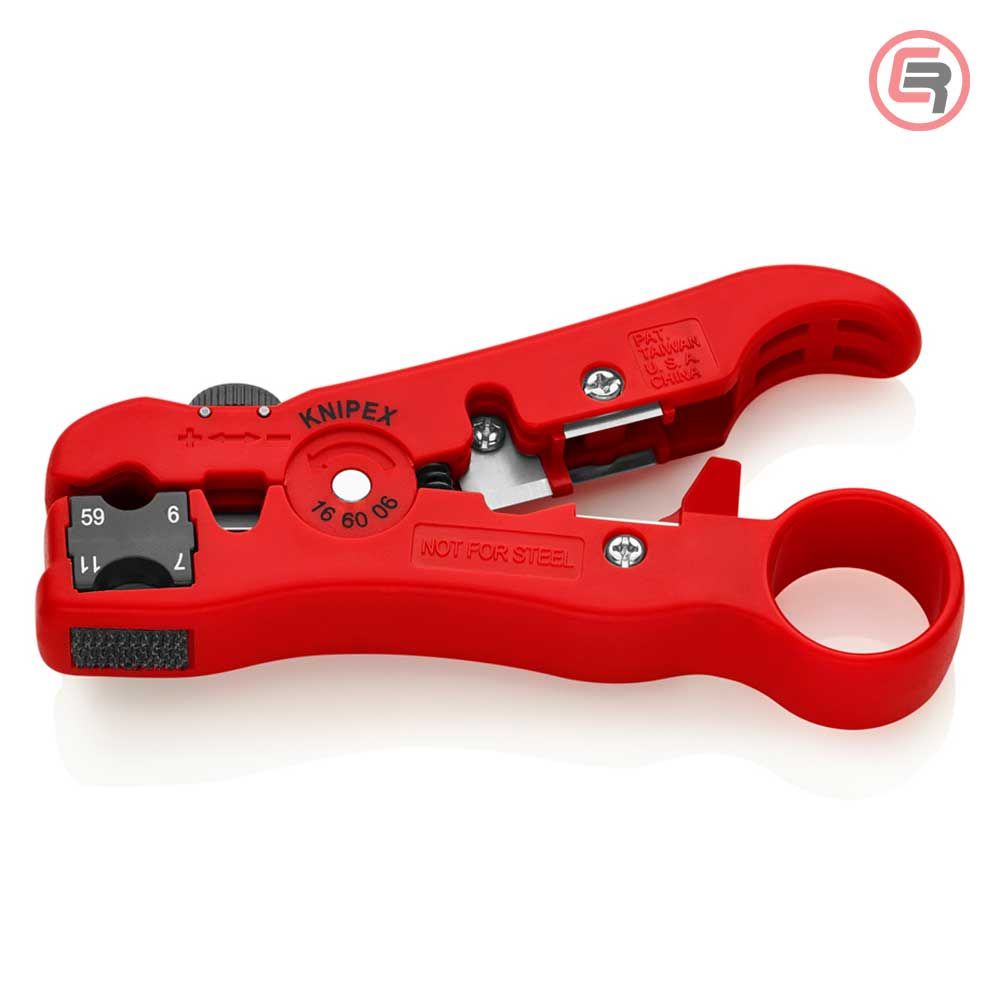 Knipex Skidač Izolacije Sa Koaksijalnog i Data Kabla RG59, RG6, RG7, RG11 - 16 60 06 SB slika 2