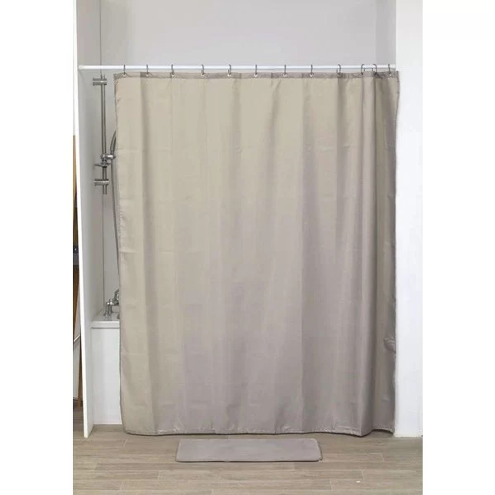 Tendance zavjesa za kadu diamond 180x200cm, poliester, sivo smeđa slika 1