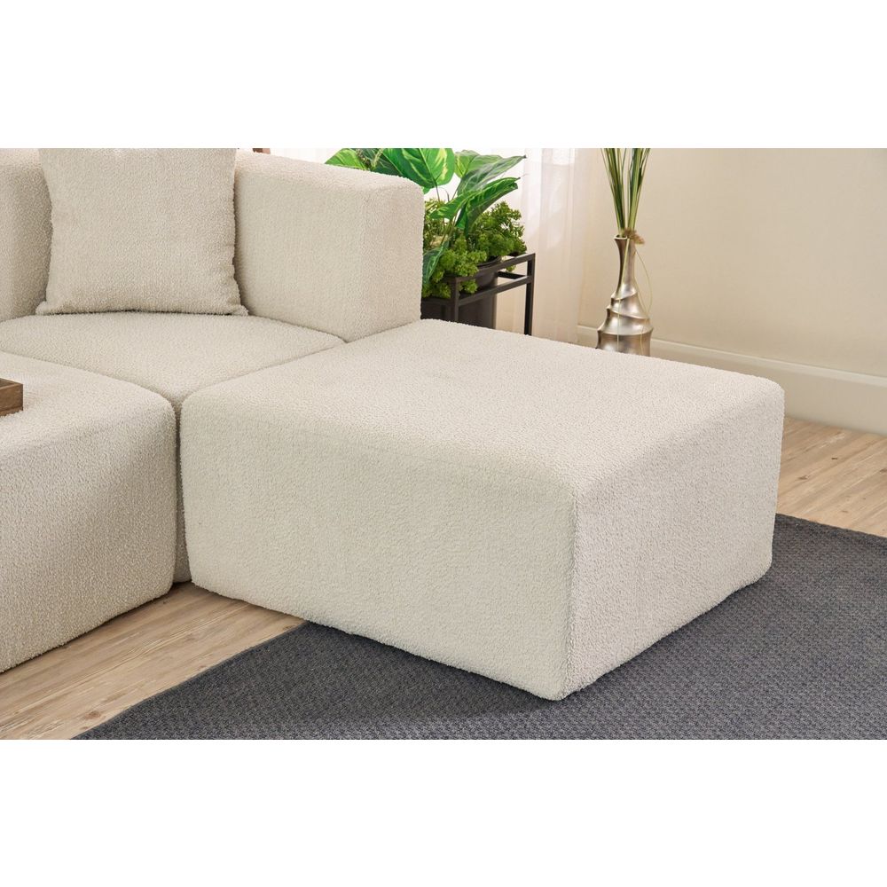 Ugaona Sofa Raks - boja: krem slika 5