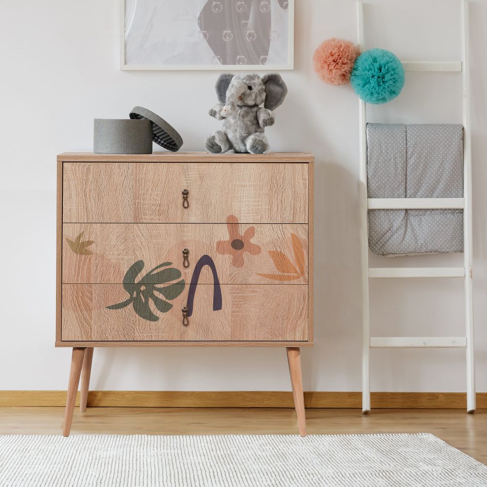 City Trio Leaf Multicolor Komoda slika 1