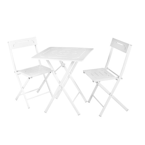 Floriane Garden Set vrtnih stolova i stolica (3 komada), bijela boja, Bistro Set 2 slika 5