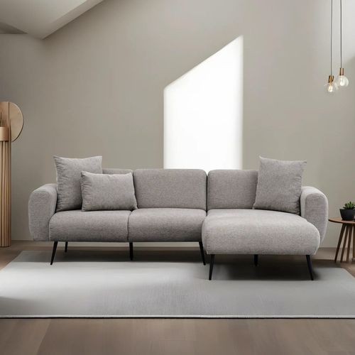 Side Right - Light Grey Light Grey Corner Sofa slika 1