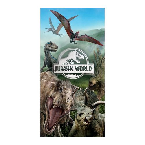 Pamučni ručnik Jurassic World 70x140cm slika 1