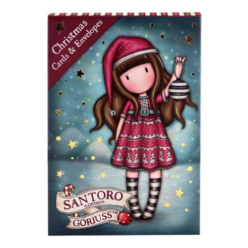 Set kartica božićnih Gorjuss Merry and Bright tis the season 1195GJ02 slika 1