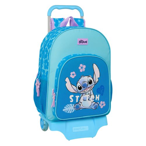 Školski Ruksak s Kotačima Lilo & Stitch Hawaii Plava 33 x 42 x 14 cm slika 1