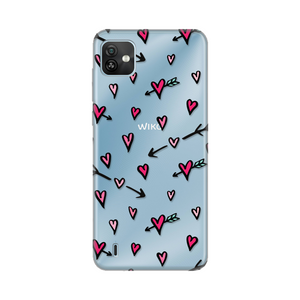 Torbica Silikonska Print Skin za Wiko Y82 Heart Pattern