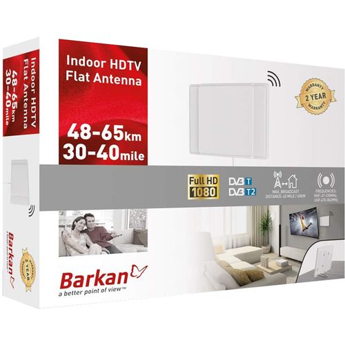 BARKAN AF40P.W Indoor HDTV Flat TV Antenna 65 km slika 2