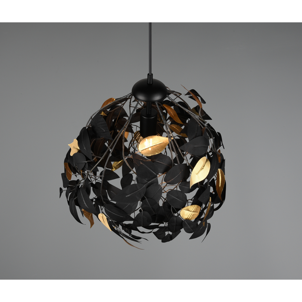 LEAVY VISILICA BLACK-MAT-GOLD 1XE-27 slika 4