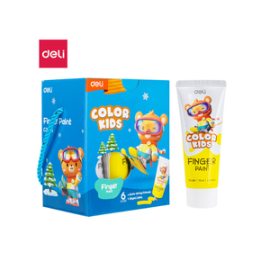 Boja za prste tempera Deli 6 x 75ml