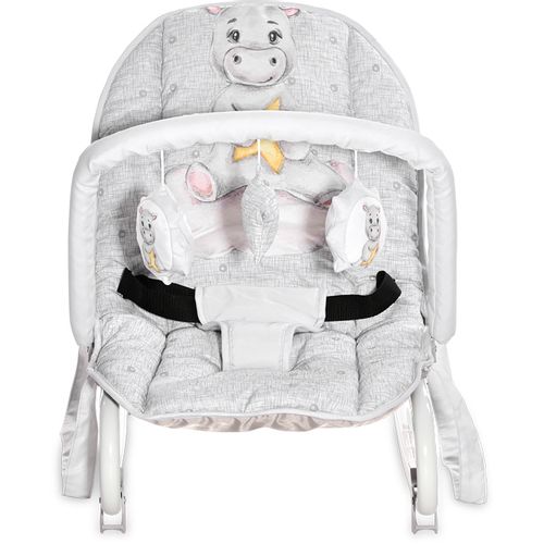 LORELLI ELIZA Njihalica za Bebe Noble Grey Hippo (0+mj/do 9kg) slika 2