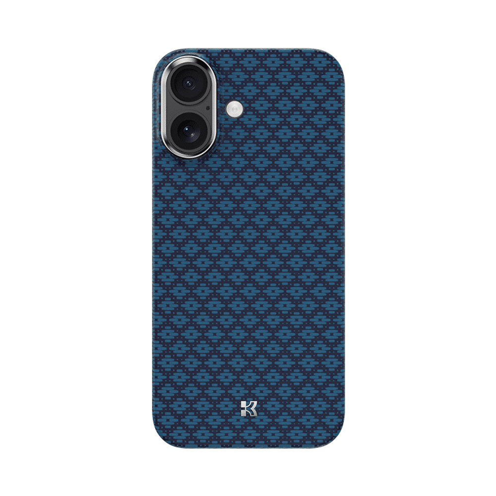 Benks Magnetic Air Armor Grid Kevlar maska ​​s metalnim okvirom 600D za iPhone 17 plava slika 1