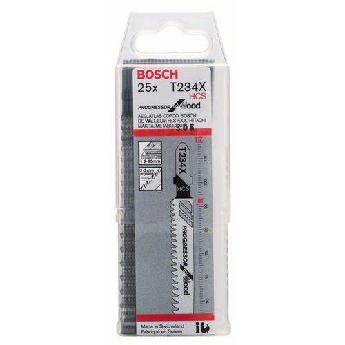 Bosch List ubodne pile T 234 X, ravni rez  slika 1