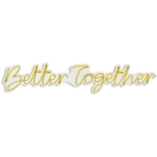 Wallity Zidna dekoracije svijetleća TOGETHER, Better Together - Yellow slika 1