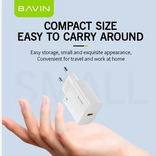 Bavin punjač 20W USB-C + kabl Lightning bela slika 1