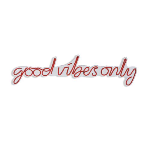 Wallity Ukrasna plastična LED rasvjeta, Good Vibes Only - Red slika 7