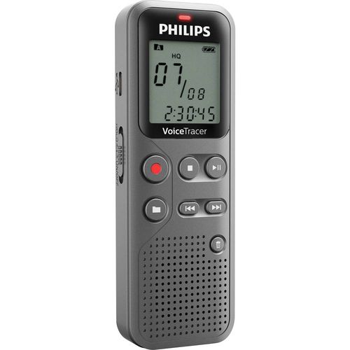 Philips DVT1110 digitalni diktafon Vrijeme snimanja (maks.) 23 h antracitna boja  slika 1