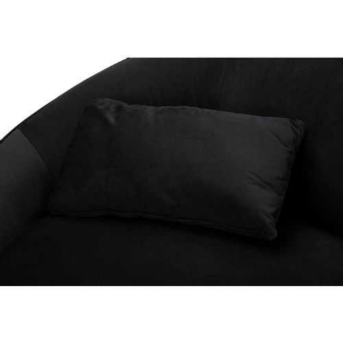 Mauro Ferretti Kauč SOFA 2 SEATERS OSLO WITH CUSHIONS BLACK cm 148X84X68 slika 7