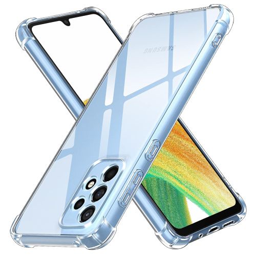 Techsuit Shockproof Clear Silicone prozirna maskica otporna na udarce za Samsung Galaxy A33 5G slika 1