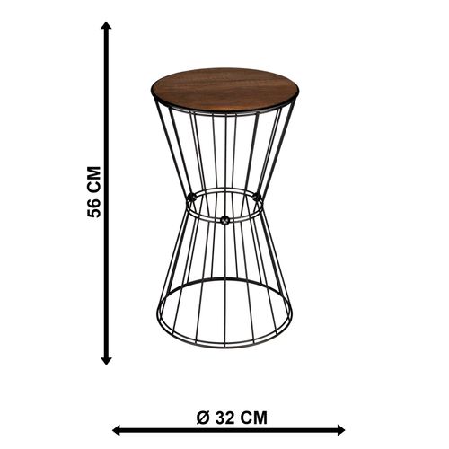 Gauge Concept Stolić za kavu Madrid Crno,Orah slika 4