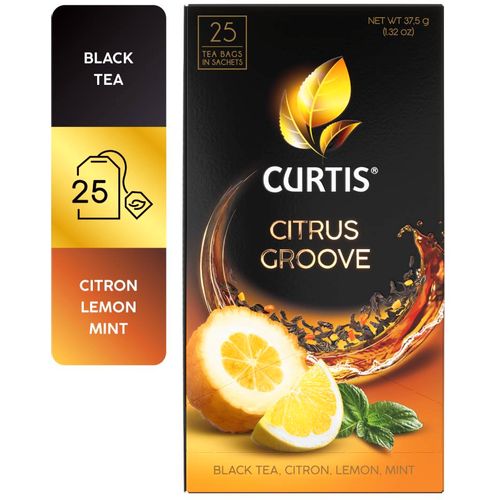 Curtis Citrus Groove – Crni čaj sa limunom, citronom i nanom, 25x1,5g slika 1