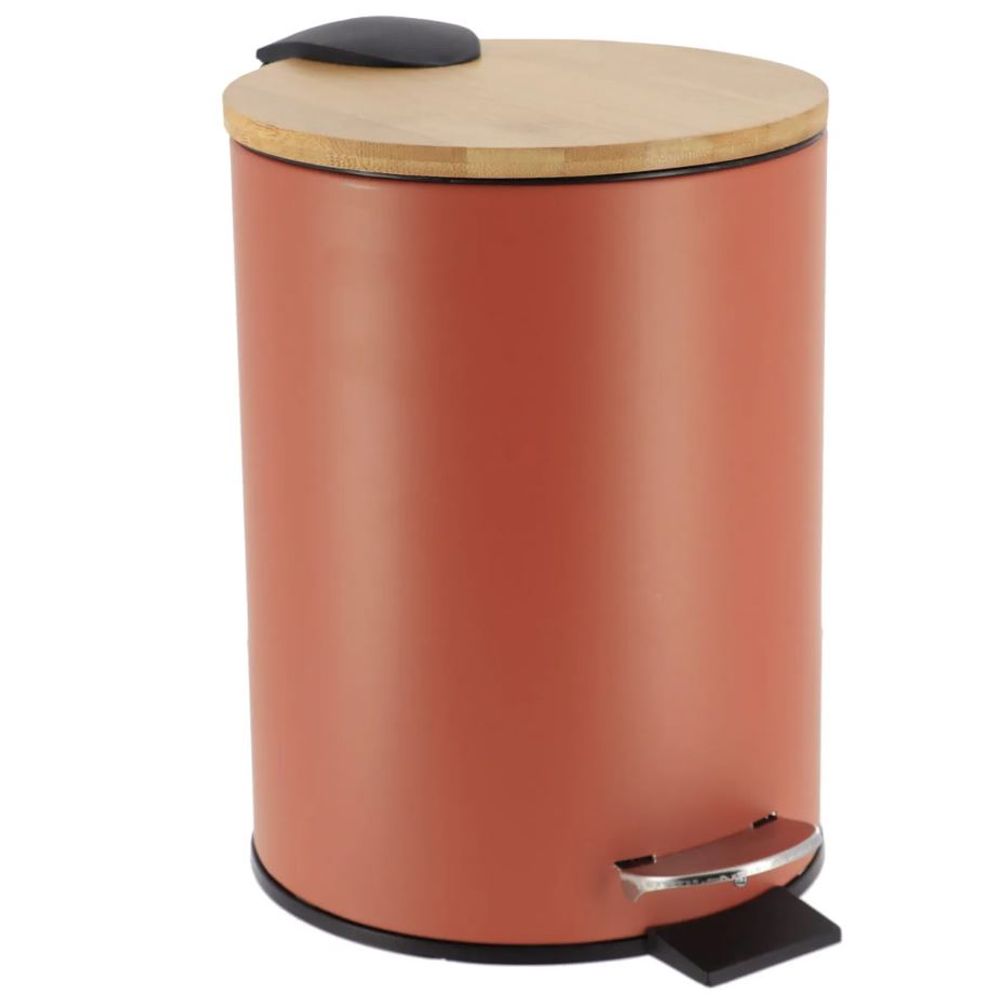 TENDANCE Kanta za smeće na pedalu, zapremine 2.5l, Terakota/Bambus slika 2