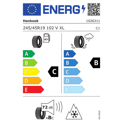 Hankook Guma 245/45r19 102v winter icept evo 3 w330 xl tl hankook osobne zimske gume slika 2