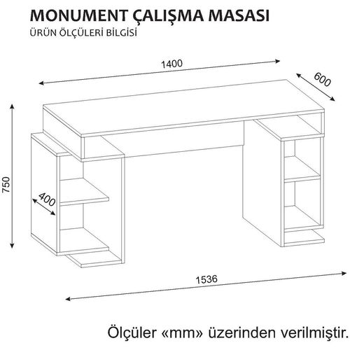 Monument - White, Red White
Red Study Desk slika 3