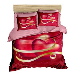 153 Red
Pink
Gold Double Duvet Cover Set