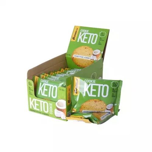 BOMBBAR Keto cookie nepreliveni, kokos - badem 40g slika 1