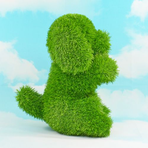Aniplants - figura od veštačke trave - Pas koji sedi 35cm slika 2