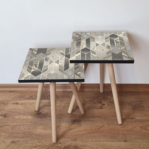 2SHP134 - Grey Grey
Gold Nesting Table (2 Pieces) slika 1