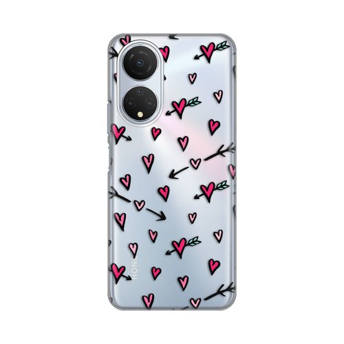 Torbica Silikonska Print Skin za Honor X7 Heart Pattern slika 1