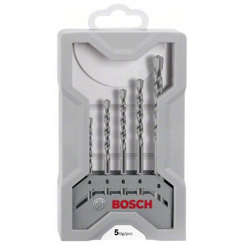 Bosch Accessories CYL-3 2607017081 karbid spiralno svrdlo za beton-komplet 5-dijelni 5 mm, 5.5 mm, 6 mm, 7 mm, 8 mm  cilinder 1 Set slika 1